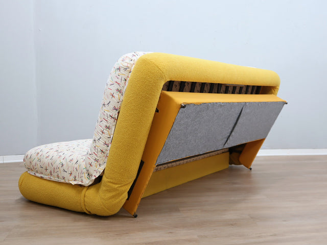 Poltrona Frau Dr. Jekyll & Mr. Hyde sofa bed 1980s: divano modulare anni 80 in bouclé e Naj-Oleari, design italien vintage, schlafsofa, sofá cama.