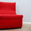 Set 4 red 1970s Baia modular chairs by Citterio & Nava. 4 fauteuils modulables Baia Citterio Nava. 4er Set Baia Sessel Citterio Nava 1970.