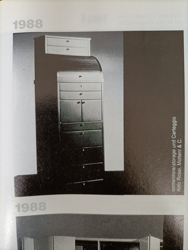 Vintage roller shutter cabinet Molteni 1980s