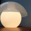 VeArt murano mushroom lamp: vetro incamiciato, 70s design. Lampe champignon vintage, handgefertigtes Glas. Lámpara de diseño italiano, ready to use.