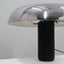Italian 1970s Lumenform Circa table lamp mushroom design, vintage chrome rotating shade with top button, Lampe Champignon, Modernariato, Tisc hleuchte