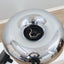Italian 1970s Lumenform Circa table lamp mushroom design, vintage chrome rotating shade with top button, Lampe Champignon, Modernariato, Tisc hleuchte