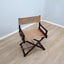 1950s McGuire bamboo and leather director's chair. Chaise metteur en scène McGuire bambou cuir 1950. McGuire Regiestuhl Bambus Leder 1950er.