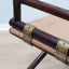 1950s McGuire bamboo and leather director's chair. Chaise metteur en scène McGuire bambou cuir 1950. McGuire Regiestuhl Bambus Leder 1950er.