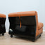 Amanta leather armchairs Cognac-Leder restauriert fauteuils vintage  Mario Bellini C&B Italia 1960s