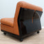 Amanta leather armchairs Cognac-Leder restauriert fauteuils vintage  Mario Bellini C&B Italia 1960s