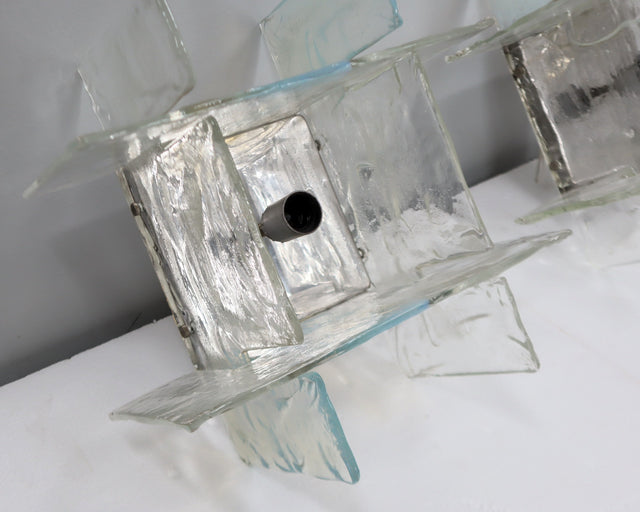 Murano glass sconces Carlo Nason for Mazzega 1960s Italy, set of 2