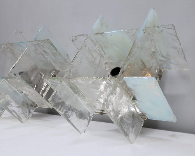 Murano glass sconces Carlo Nason for Mazzega 1960s Italy, set of 2