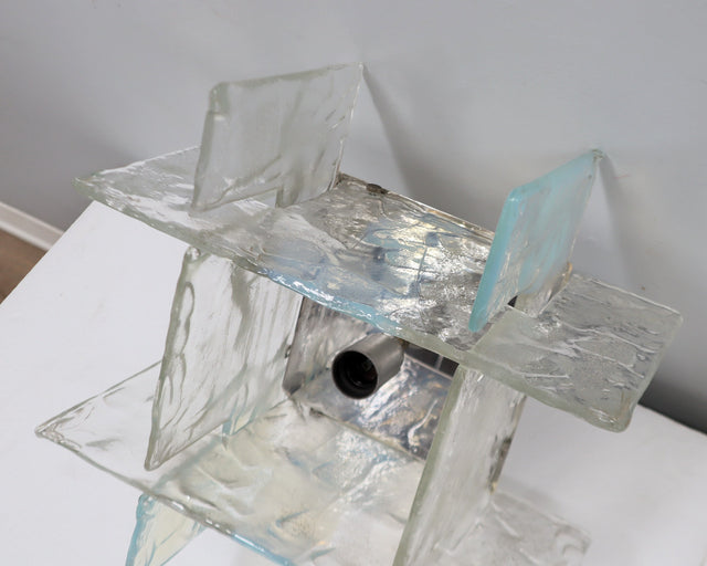 Murano glass sconces Carlo Nason for Mazzega 1960s Italy, set of 2