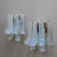 1980s La Murrina Murano opal glass petal wall sconces. Paire d'appliques verre de Murano La Murrina 80s. Paar La Murrina Muranoglas Wandleuchten 80er.