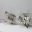 Pair of 1960s Carlo Nason Murano Glass Sconces Wandleuchten, Apliques cristal Murano