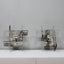 Pair of 1960s Carlo Nason Murano Glass Sconces Wandleuchten, Apliques cristal Murano