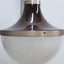 Set of 3 1960s Sergio Mazza "Pi" wall sconces for Artemide with brown lacquered caps and acid-etched glass. Appliques Sergio Mazza Artemide.   