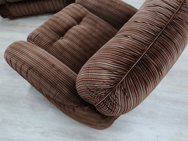 Coppia Poltrone Mid-Century Piazzesi Fauteuils italiens style 1970s Italienische 70er Sessel