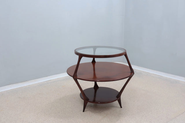 Pierluigi Giordani occasional round coffee table 1950s