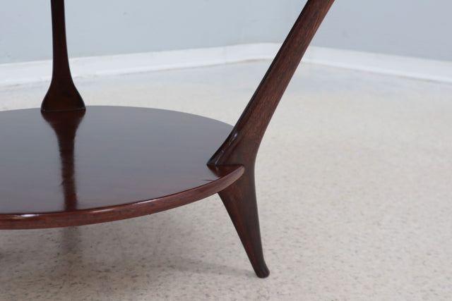 Pierluigi Giordani occasional round coffee table 1950s