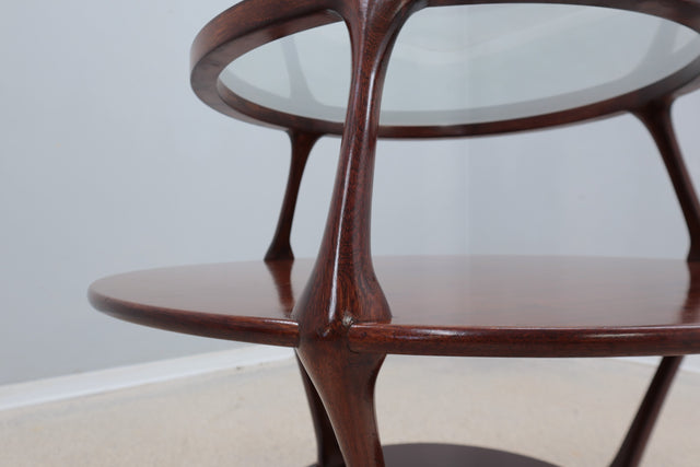 Pierluigi Giordani occasional round coffee table 1950s