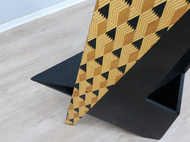 Postmodern High-Back chair Studio Alchimia & Memphis style 1980s