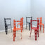 Post modern set of 6 lacquered metal chairs ARTIFORT 2000s