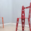 Post modern set of 6 lacquered metal chairs ARTIFORT 2000s