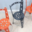 Post modern set of 6 lacquered metal chairs ARTIFORT 2000s