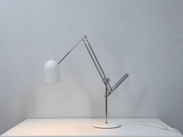 Reggiani vintage table lamp anni 70 – Italian design adjustable desk light / lampe de table articulée / lámpara de mesa regulable