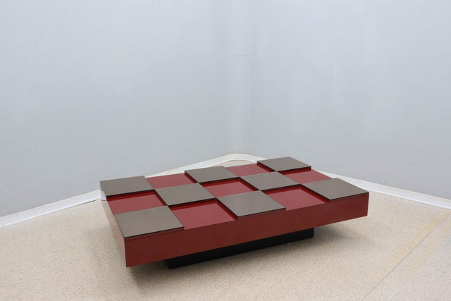 Roberto Monsani large coffee table ACERBIS 1970s
