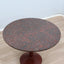 Peter Noever dining table, Zanotta red granite table, 1979 Postmodern marble table, round pedestal dining table