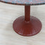 Peter Noever dining table, Zanotta red granite table, 1979 Postmodern marble table, round pedestal dining table