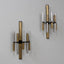 STILNOVO brass and aluminun tubes sconces 1950s