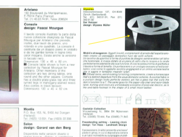 Ulyssimo minimal round coffee table by U. Müller Reisser 1990s