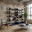 Restored Congresso modular metal bookcase LIPS VAGO 1970s, set of 2