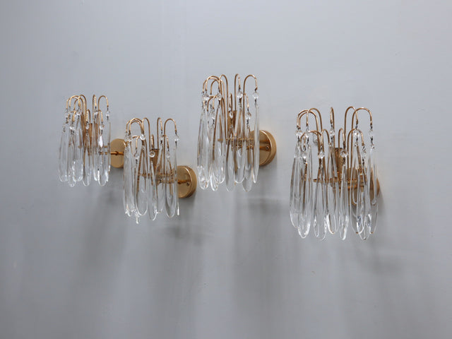 Éclairage Italien Années 70 (Venetian Glass) Murano Glas Wandleuchten/Wall Sconces. Luminaires vintage design, Teardrop Lights in Verre de Murano da vintage furniture shop online e modernariato