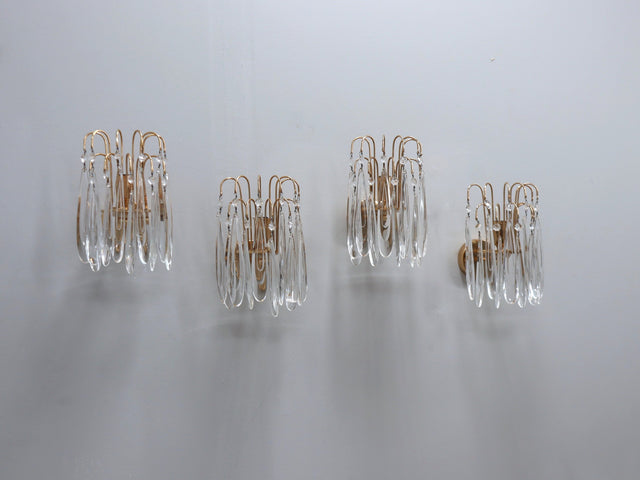 Éclairage Italien Années 70 (Venetian Glass) Murano Glas Wandleuchten/Wall Sconces. Luminaires vintage design, Teardrop Lights in Verre de Murano da vintage furniture shop online e modernariato