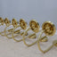 Set of 10 vintage glass ball sconces CANDLE 1970s