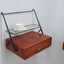 Wall mounted brass and glass nightstands Silvio Cavatorta 1950s