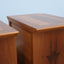 Pair of late 1970s solid walnut nightstands: coppia comodini legno massello anni 70, chevets vintage, Nachttische aus Massivholz, mesillas de diseño.