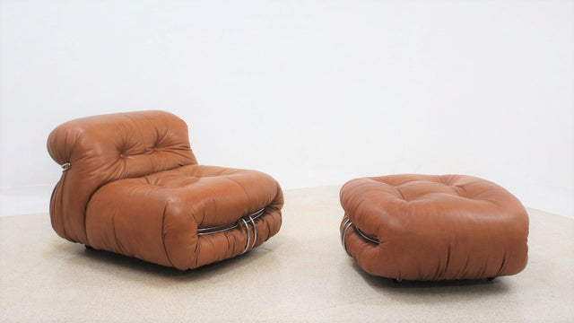 Soriana armchair with ottoman CASSINA 1960s