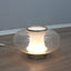 1960s Murano pulegoso and incamiciato glass Space Age table lamp with chrome base. Lampe Murano 60s pulegoso. Murano Pulegoso Tischleuchte.   