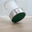 1960s Murano pulegoso and incamiciato glass Space Age table lamp with chrome base. Lampe Murano 60s pulegoso. Murano Pulegoso Tischleuchte.   