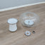 1960s Murano pulegoso and incamiciato glass Space Age table lamp with chrome base. Lampe Murano 60s pulegoso. Murano Pulegoso Tischleuchte.   