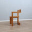 Vintage Steltman Chair: geometric wood masterpiece, design scultoreo anni 80, chaise d'art, Stuhl Klassiker, silla de vanguardia. Restored & Ready.