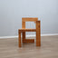 Vintage Steltman Chair: geometric wood masterpiece, design scultoreo anni 80, chaise d'art, Stuhl Klassiker, silla de vanguardia. Restored & Ready.