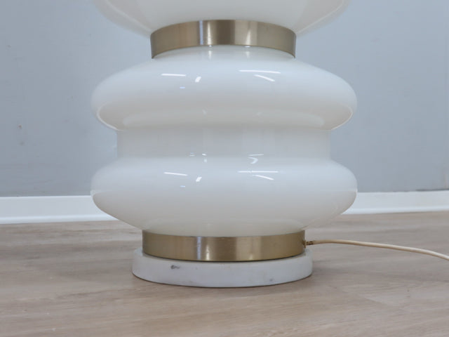 Stilux Milano Birillo 70s Floor Lamp Murano Glass Space Age Design Skulptur. Lampada da Terra Vintage, Verre de Murano, Original Label, Ottime Condizioni.