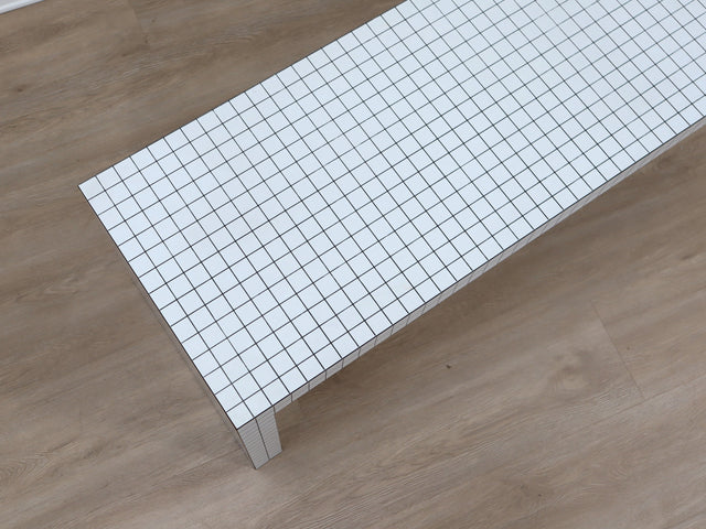 Original 1970s Quaderna bench by Superstudio for Zanotta; rare panca vintage, design radicale italiano, original 70er Jahre Bank, banco minimalista.