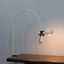 Authentic 1970s Raul Barbieri for Tronconi white arched desk clamp lamp. Italian Space Age design in excellent vintage condition. Shop rare lighting