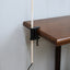 Vintage white arched desk clamp lamp designed by Raul Barbieri for Tronconi, 1970s Italian design