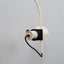 Vintage white arched desk clamp lamp designed by Raul Barbieri for Tronconi, 1970s Italian design