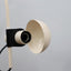 Vintage white arched desk clamp lamp designed by Raul Barbieri for Tronconi, 1970s Italian design