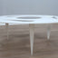 White Ulyssimo table by Reisser Muller: design vintage anni 90, table basse métal blanc, minimalistischer Couchtisch, mesa de centro minimalista.